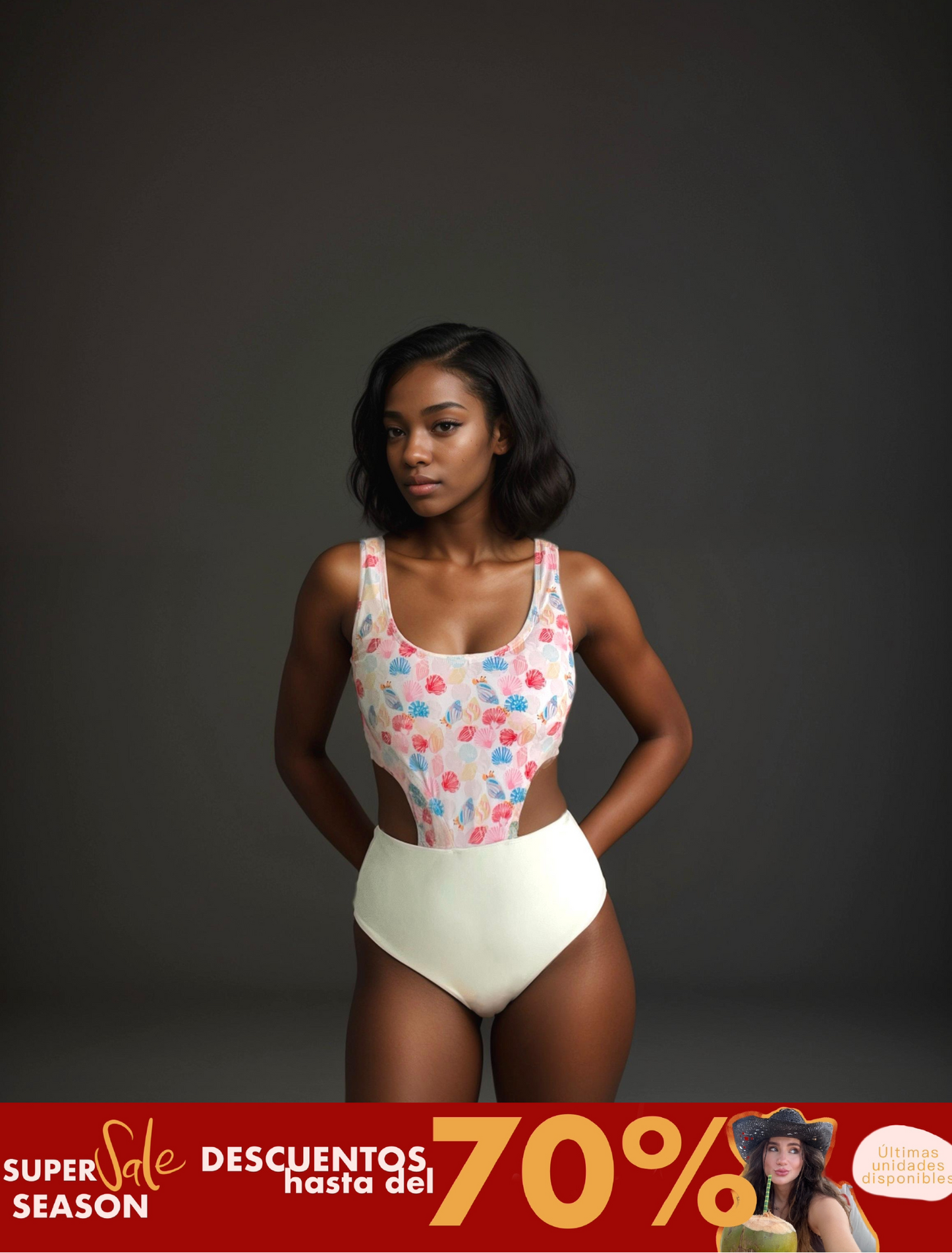 CARACOLES - enterizo estampado