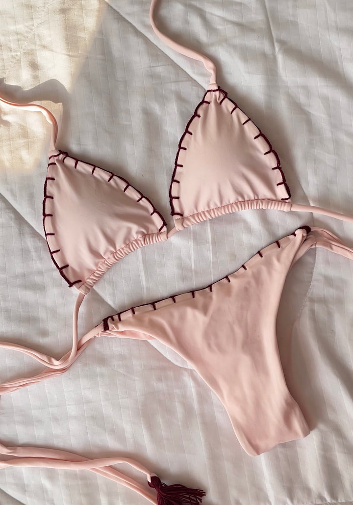 SAINT LOVE - bikini 2 piezas con borde tejido