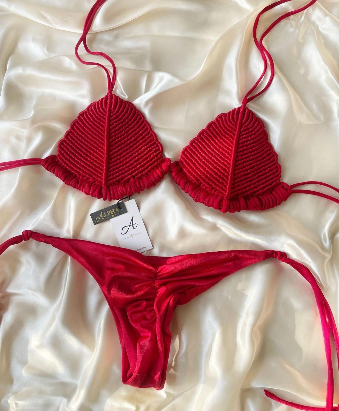 MACRAMÉ BASICO ROJO