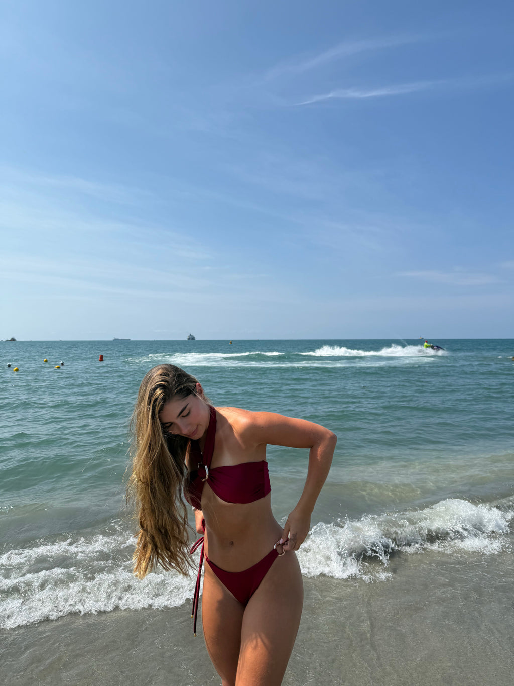 SAONA Traje de baño dos piezas con hebilla