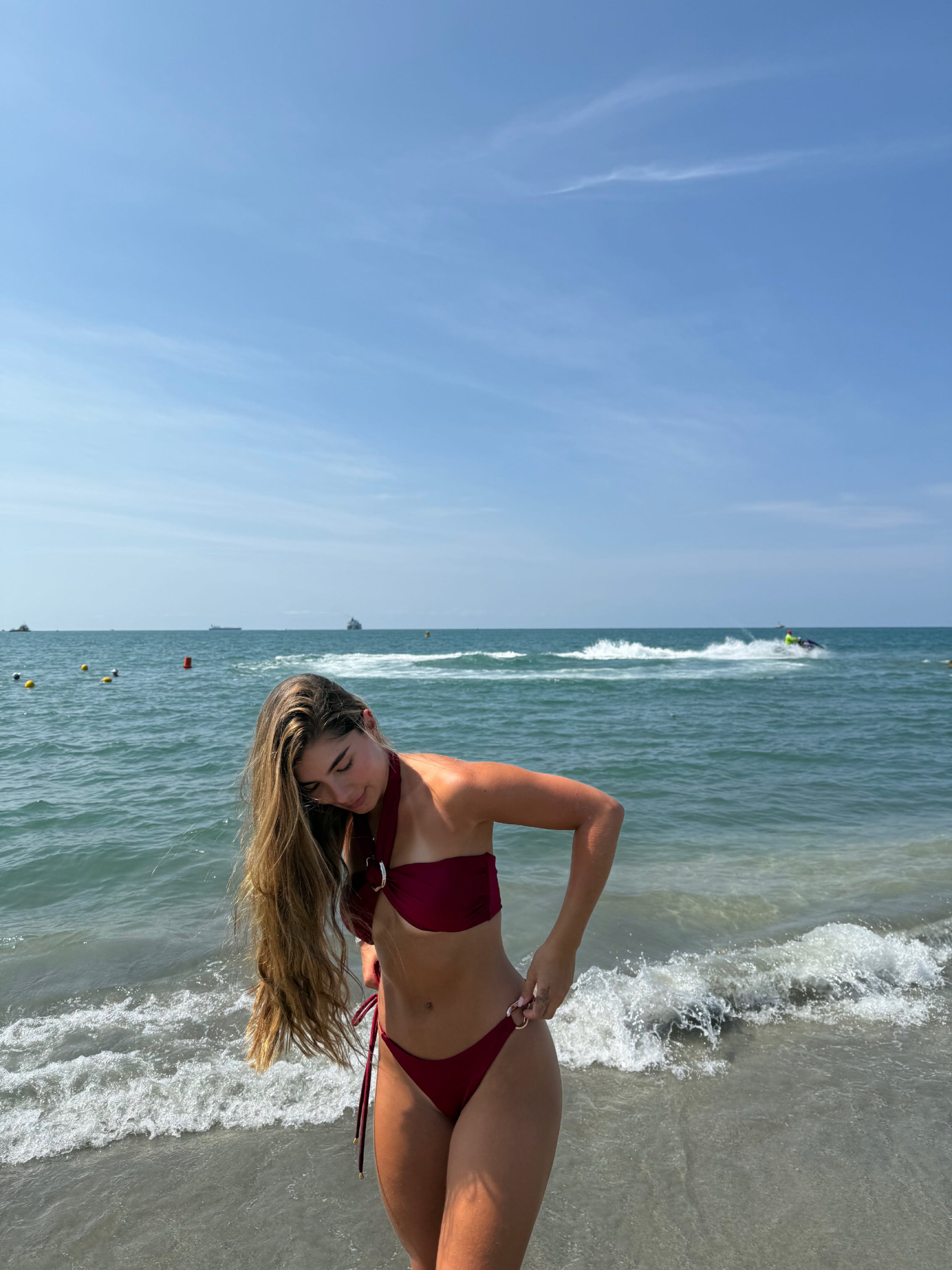 SAONA Traje de baño dos piezas con hebilla