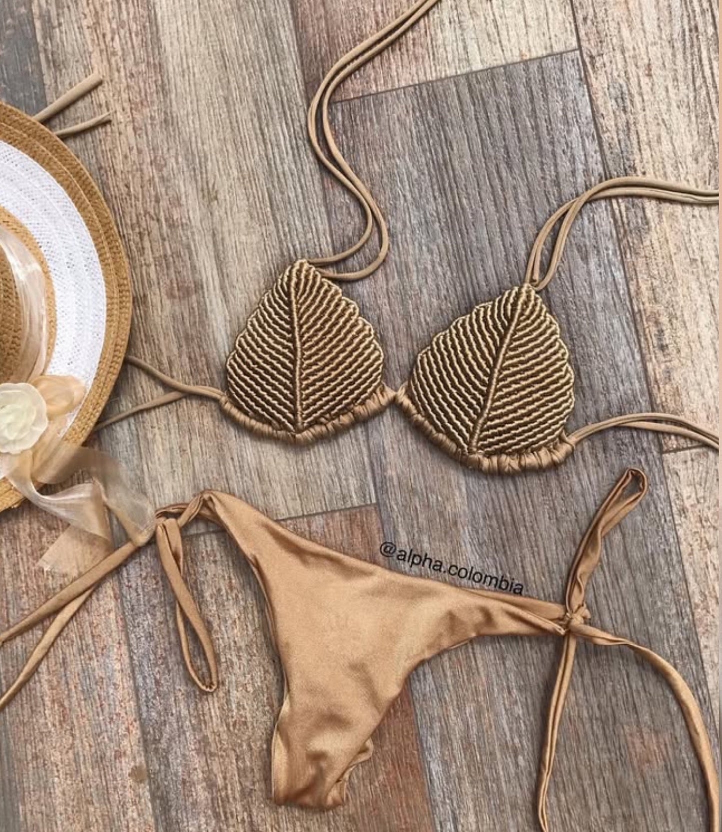 MACRAMÉ BASICO DORADO