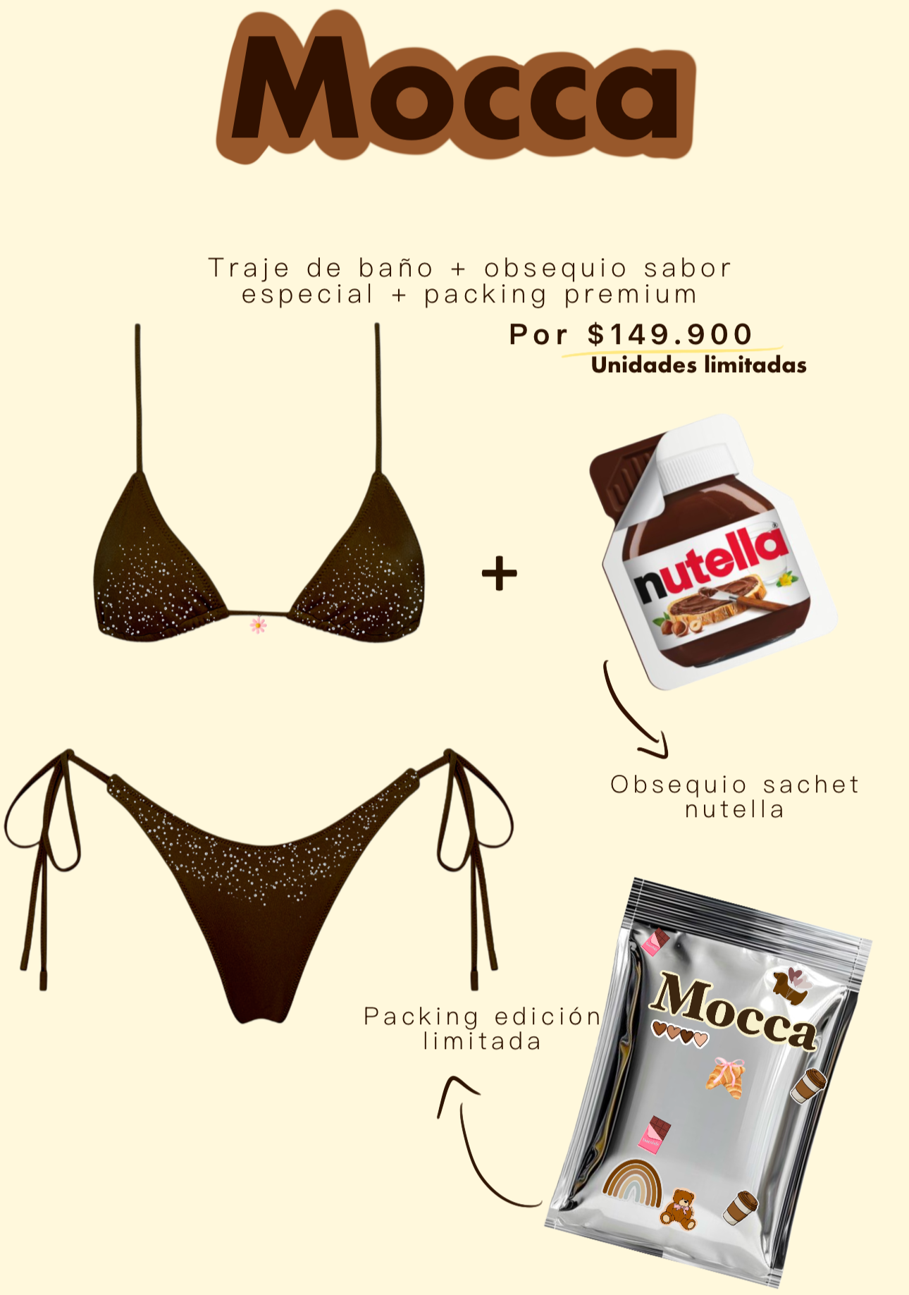 Bikini bronceador edicion sabores