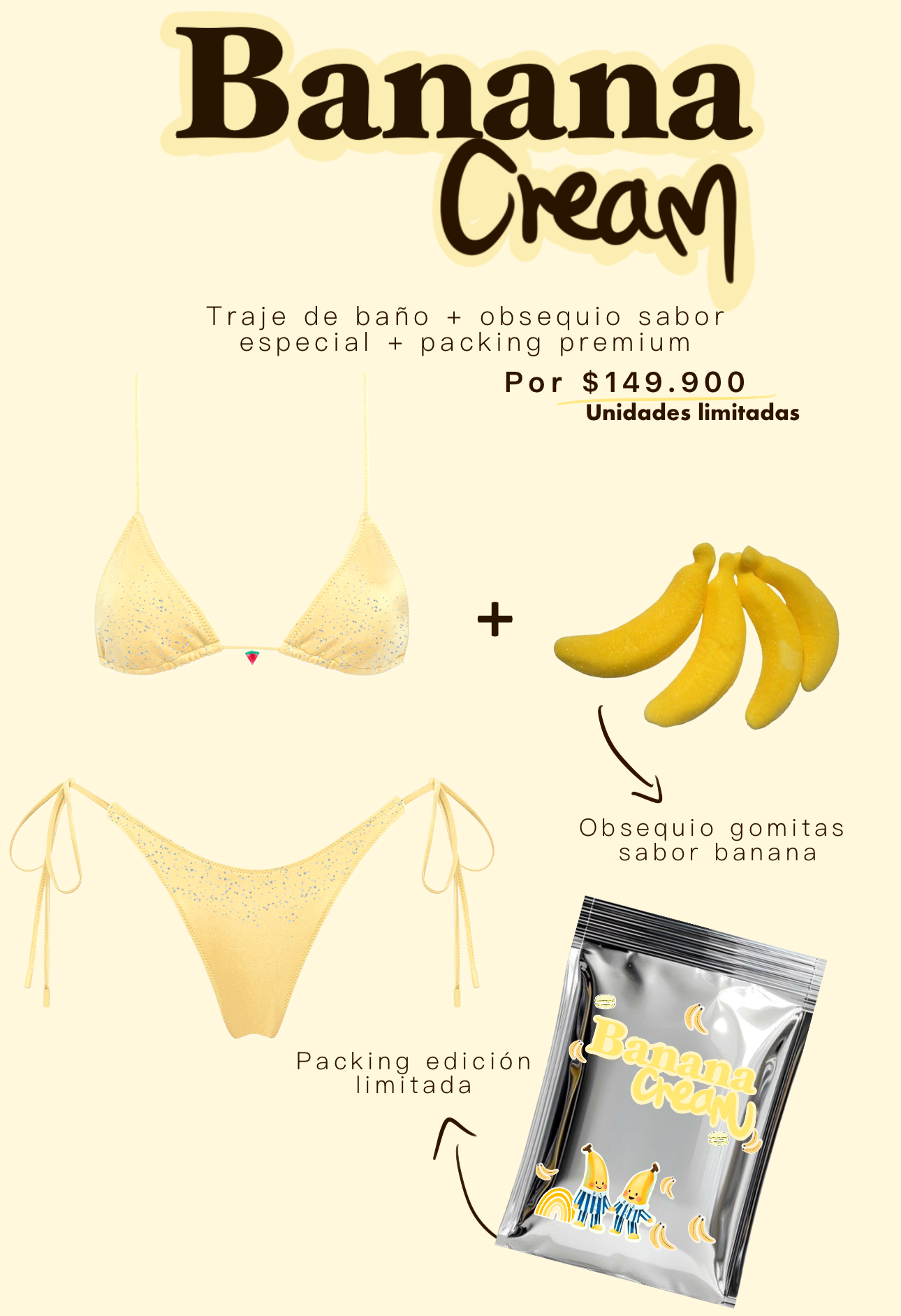 Bikini bronceador edicion sabores