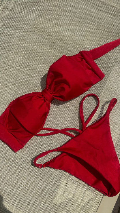 Bikini 2 piezas rojo - SAMANTHA